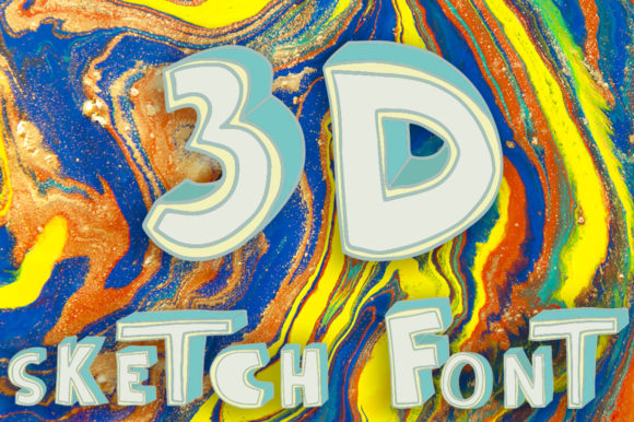 3D Sketch: A Trendy Display Font for Modern Campaigns