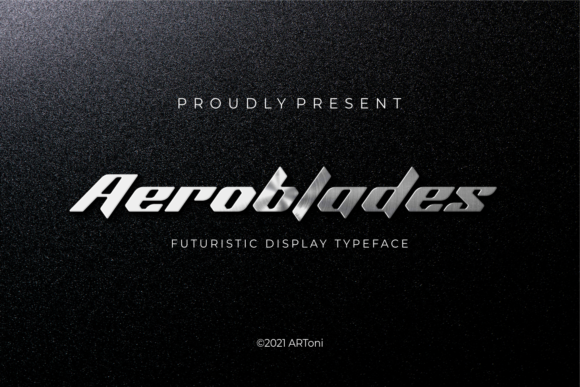 Aeroblades: A Futuristic Display Font for Modern Web Design