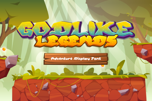 Discover Godlike Legends: A Playful Display Font for Your Next Project