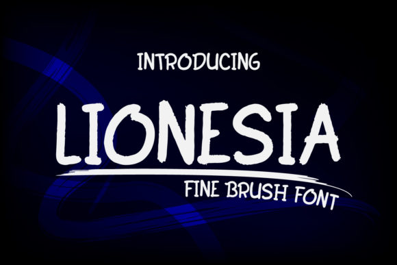 Discover Lionesia: A Charming Brush Pen Display Font