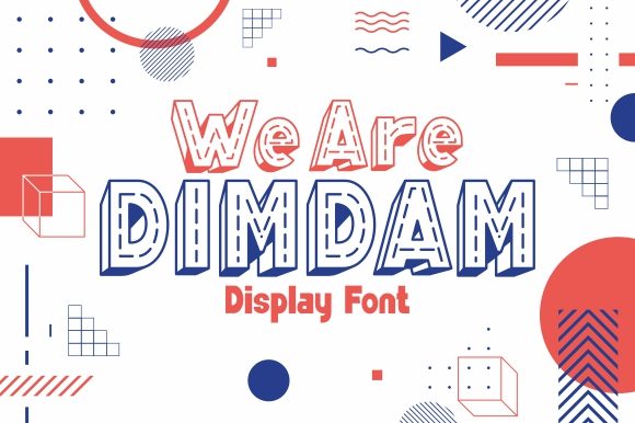 Discover We Are Dimdam: A Versatile 3D Display Font