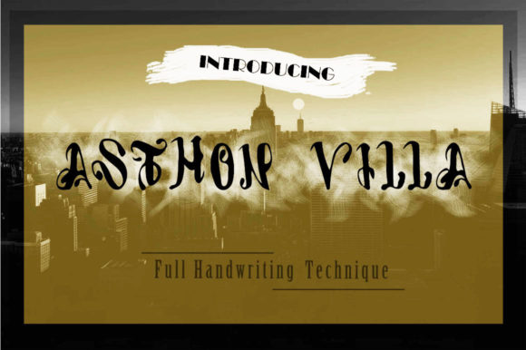 Elevate Your Brand with Asthon Villa: A Premium Display Font