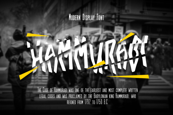 Enhance Your Brand with Hammurabi: A Unique Display Font