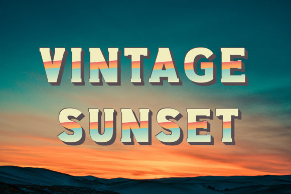 Enhance Your Brand with Vintage Sunset Display Font