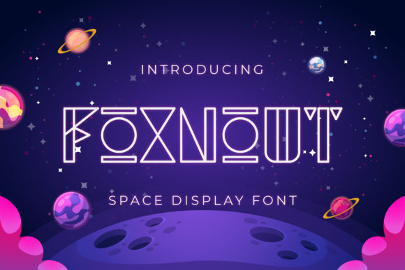 Foxnout: A Futuristic Display Font for Crafters