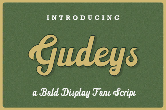 Gudeys: A Vintage-Styled Display Font for Bold Web Design
