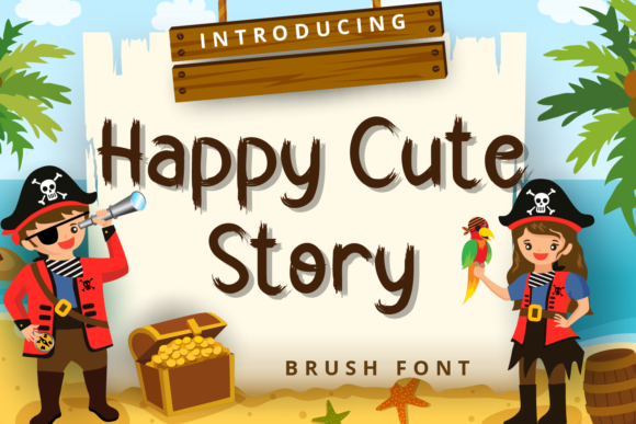 Happy Cute Story: A Charming Display Font for Engaging Designs