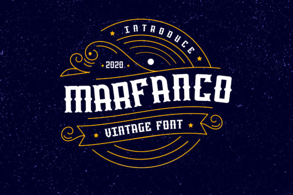 Marfanco: A Bold Vintage Display Font for Web Design