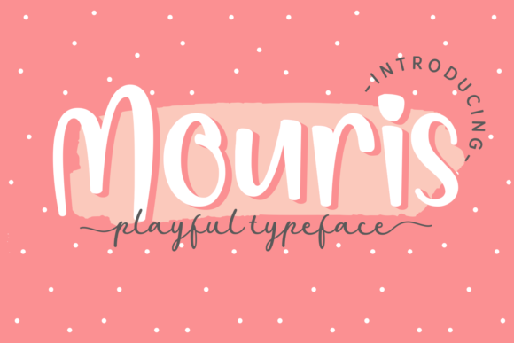 Mouris: A Playful and Fresh Display Font for Editorial Design