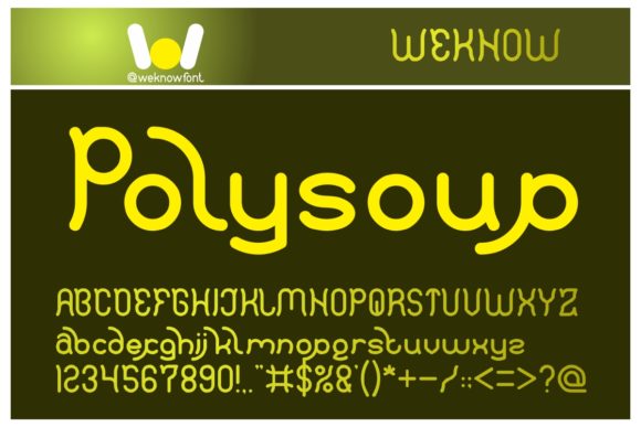 Polysoup: A Friendly Display Font for Engaging Content