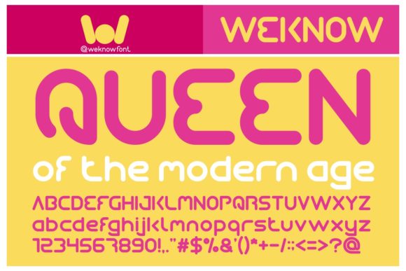 Queen of the Modern Age: A Futuristic Display Font for Makers