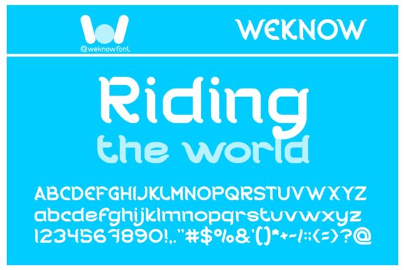 Riding the World: A Fresh, Whimsical Display Font for Editors