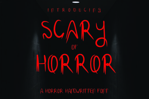 Scary of Horror: A Spine-Chilling Display Font for Web Design