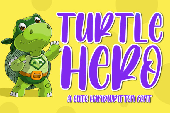 Turtle Hero: A Playful Display Font for Engaging Campaigns