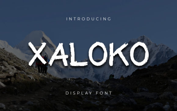 Xaloko: A Bold and Strong Display Font for Editorial Design